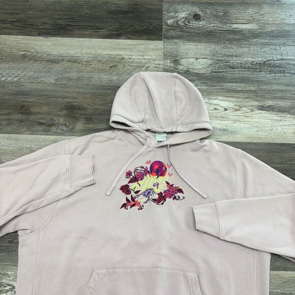 Nike Sportswear Club Fleece Womens XL Center Logo Floral Embroidered Hoodie - Picture 3 of 12